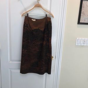 Brown Talbots skirt 10 Pettit